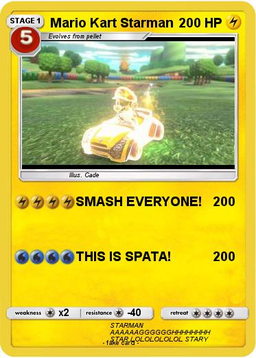 Pokemon Mario Kart Starman