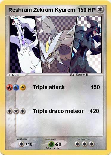 Pokemon Reshram Zekrom Kyurem