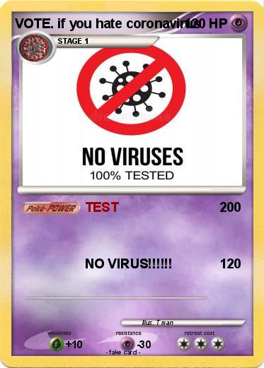 Pokemon VOTE. if you hate coronavirus