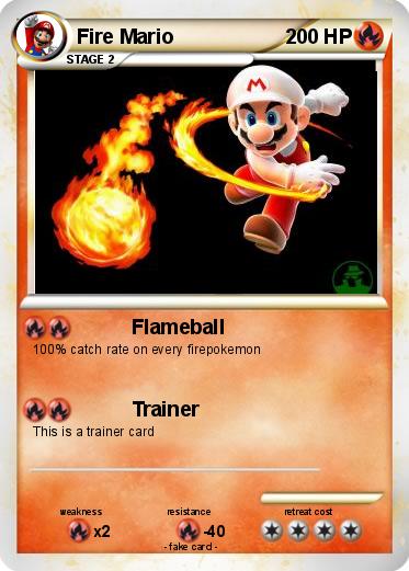 Pokemon Fire Mario