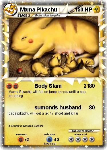 Pokemon Mama Pikachu