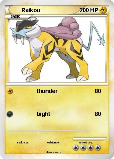 Pokemon Raikou