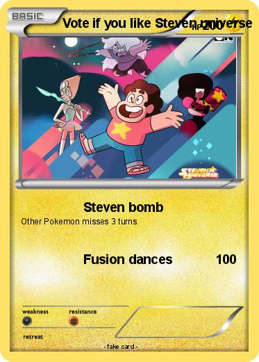Pokemon Vote if you like Steven universe