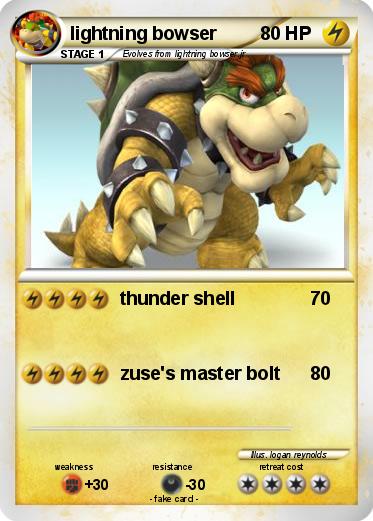Pokemon lightning bowser