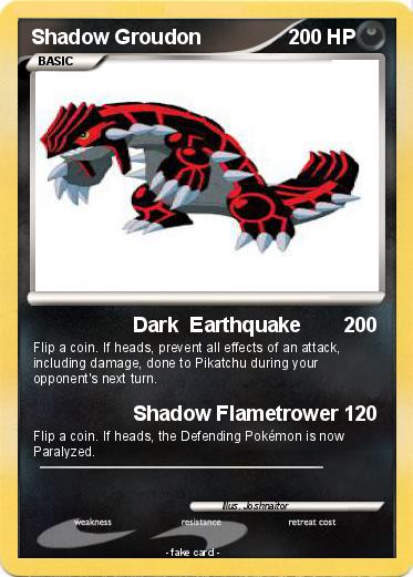 Pokemon Shadow Groudon