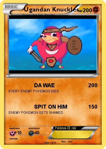 Pokemon Ugandan Knuckles