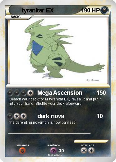 Pokemon tyranitar EX