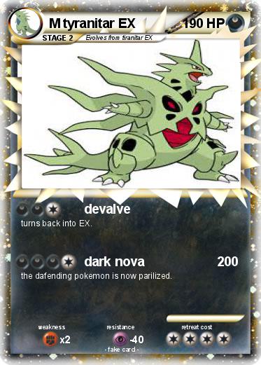 Pokemon M tyranitar EX