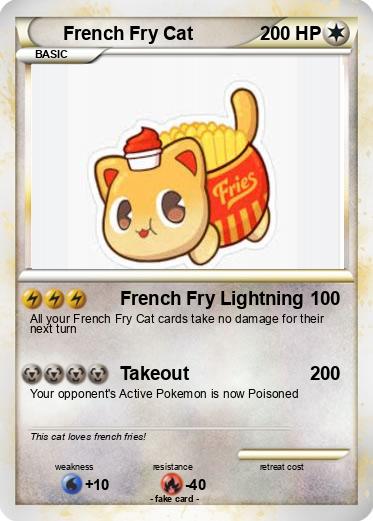 Pokemon French Fry Cat