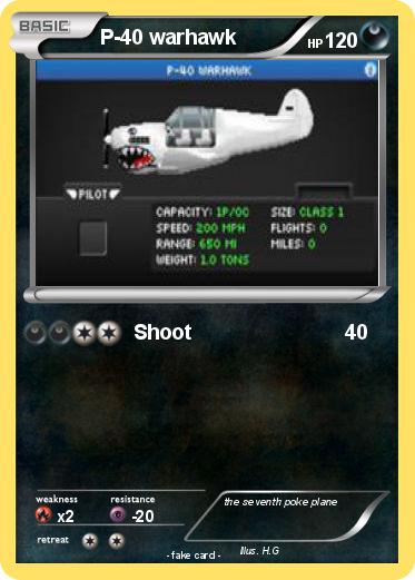 Pokemon P-40 warhawk