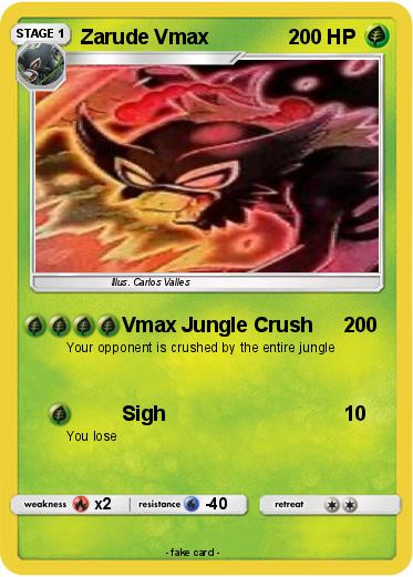 Pokemon Zarude Vmax