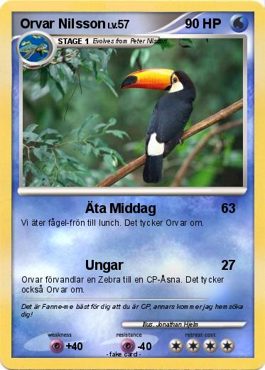 Pokemon Orvar Nilsson