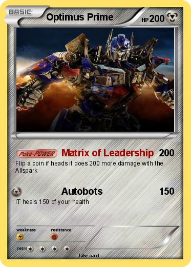 Pokemon Optimus Prime
