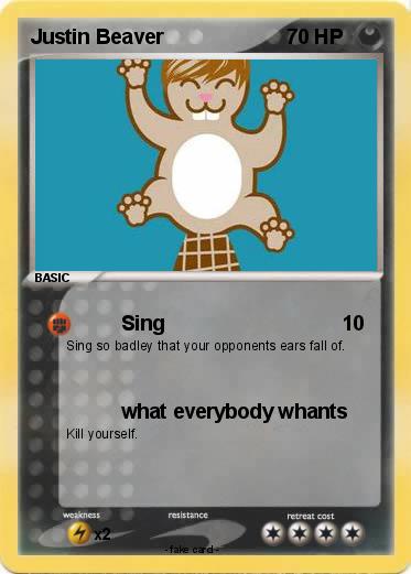 Pokemon Justin Beaver