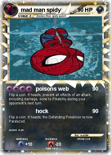 Pokemon mad man spidy