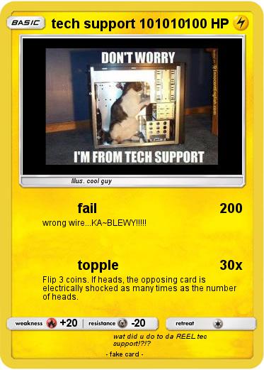 Pokemon tech support 101010