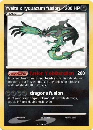 Pokemon Yvelta x ryquazum fusion