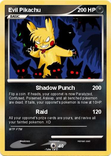 Pokemon Evil Pikachu