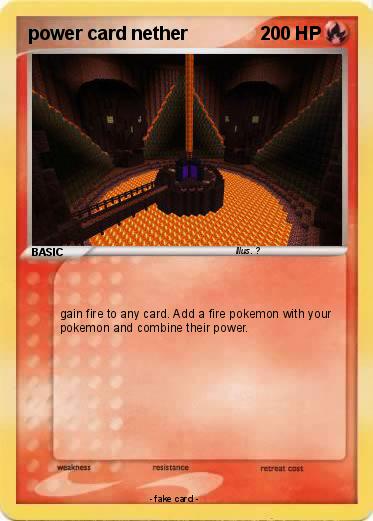 Pokemon power card nether