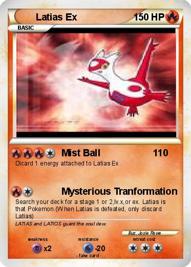 Pokemon Latias Ex