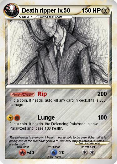 Pokemon Death ripper lv.50