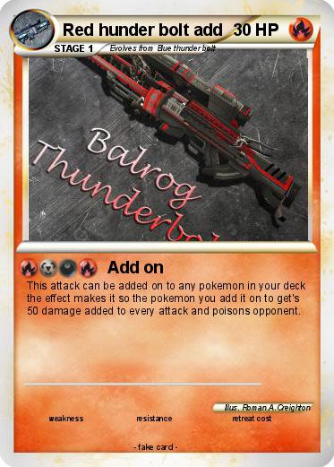 Pokemon Red hunder bolt add