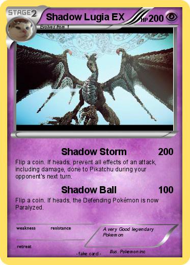 Pokemon Shadow Lugia EX