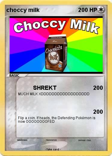 Pokemon choccy milk