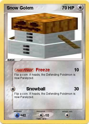 Pokemon Snow Golem