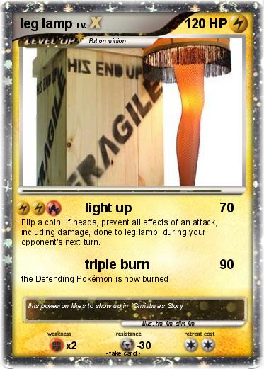 Pokemon leg lamp