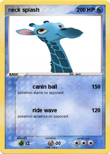 Pokemon neck splash