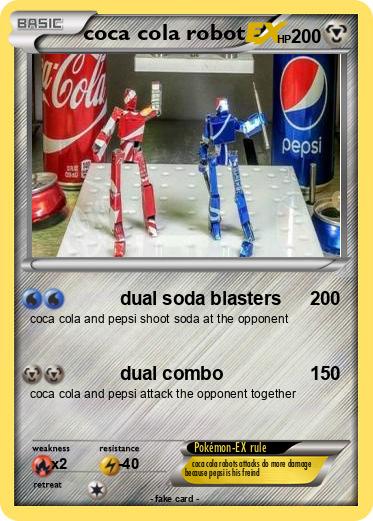 Pokemon coca cola robot