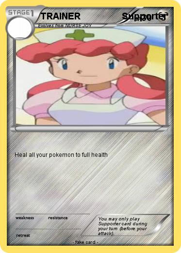 Pokemon TRAINER                 Supporter
