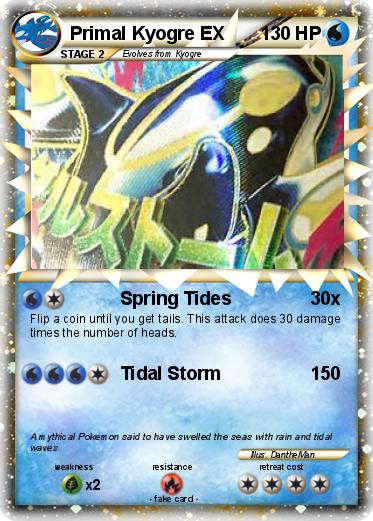 Pokemon Primal Kyogre EX