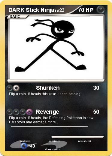 Pokemon DARK Stick Ninja