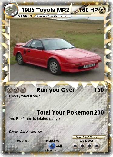 Pokemon 1985 Toyota MR2