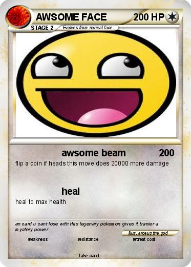 Pokemon AWSOME FACE