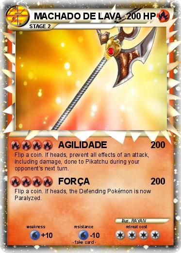 Pokemon MACHADO DE LAVA
