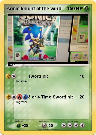 Pokemon sonic knight of the wind