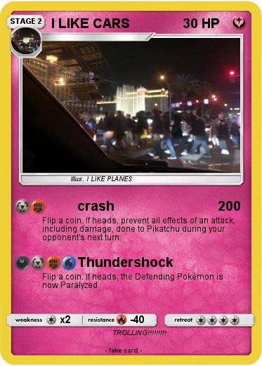 Pokemon I LIKE CARS