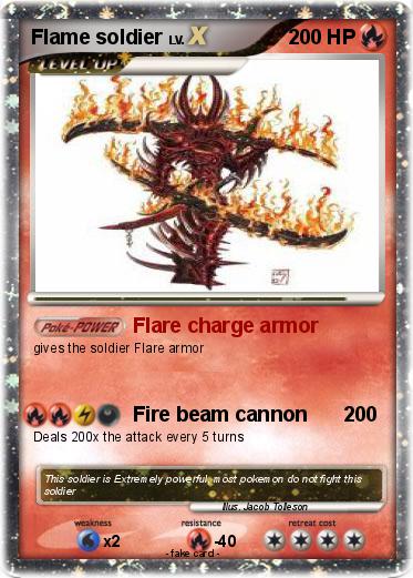 Pokemon Flame soldier