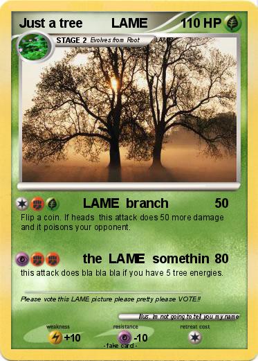 Pokemon Just a tree        LAME