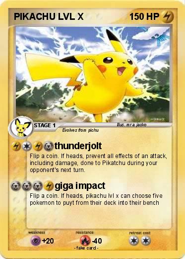Pokemon PIKACHU LVL X