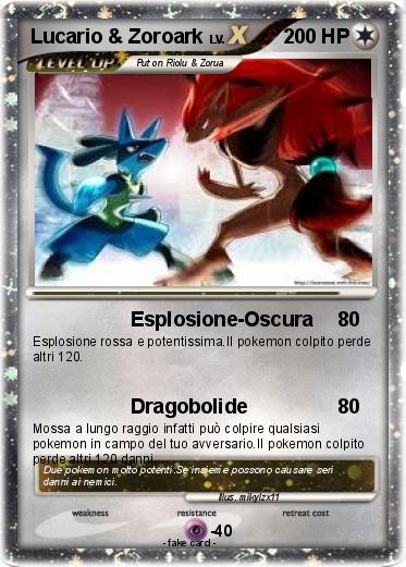 Pokemon Lucario & Zoroark