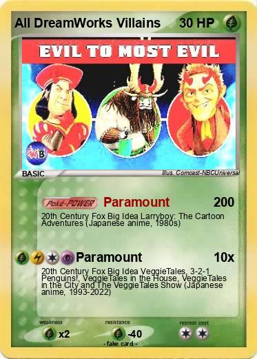 Pokemon All DreamWorks Villains