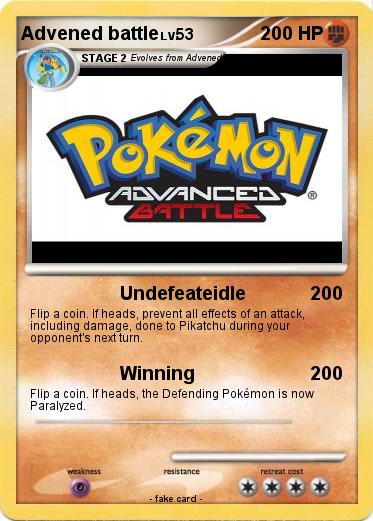 Pokemon Advened battle