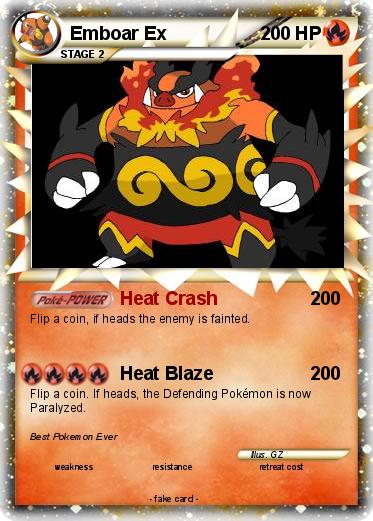 Pokemon Emboar Ex