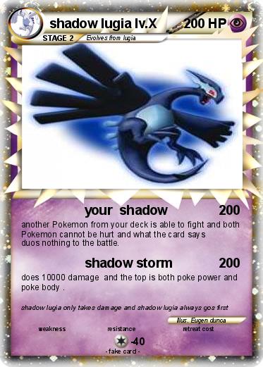 Pokemon shadow lugia lv.X
