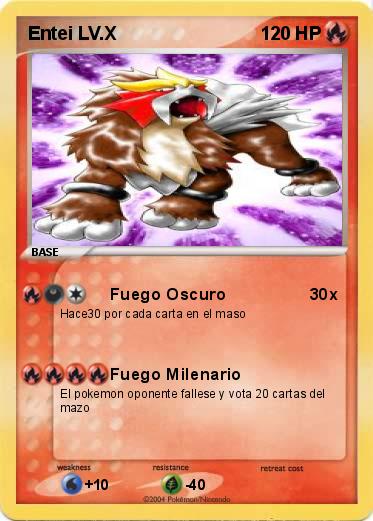 Pokemon Entei LV.X