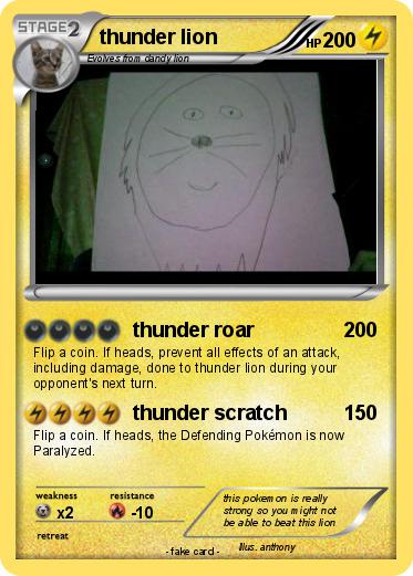Pokemon thunder lion